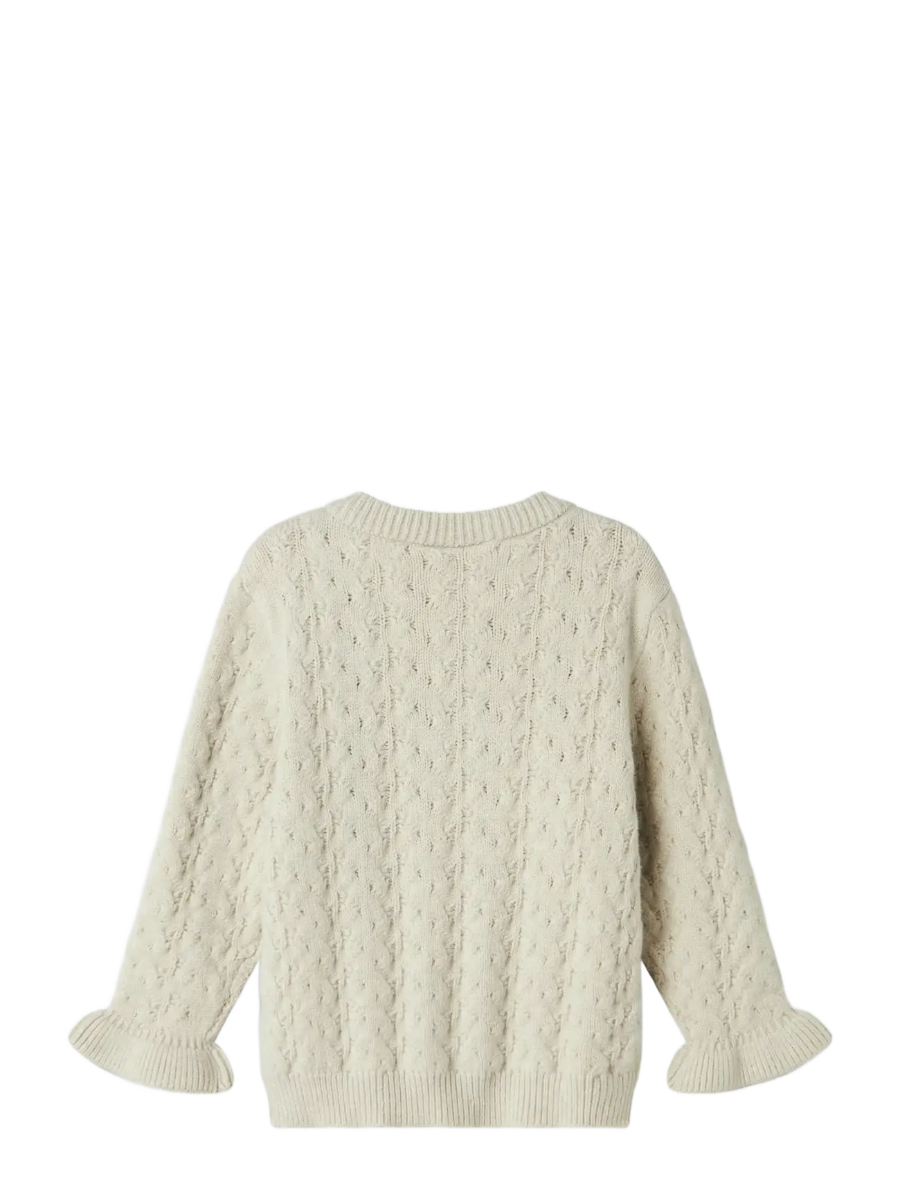 name it - NMFOANNA LS KNIT CARD - koftor - peyote melange - 2
