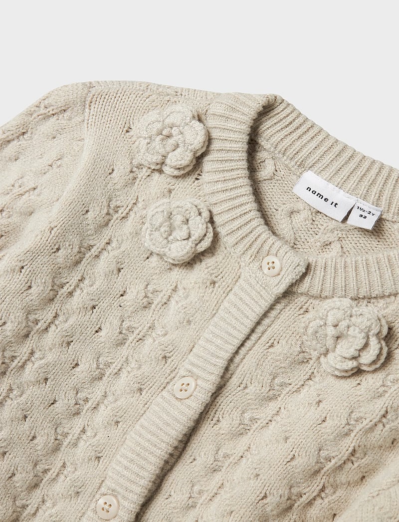 name it - NMFOANNA LS KNIT CARD - cardigans - peyote melange - 3