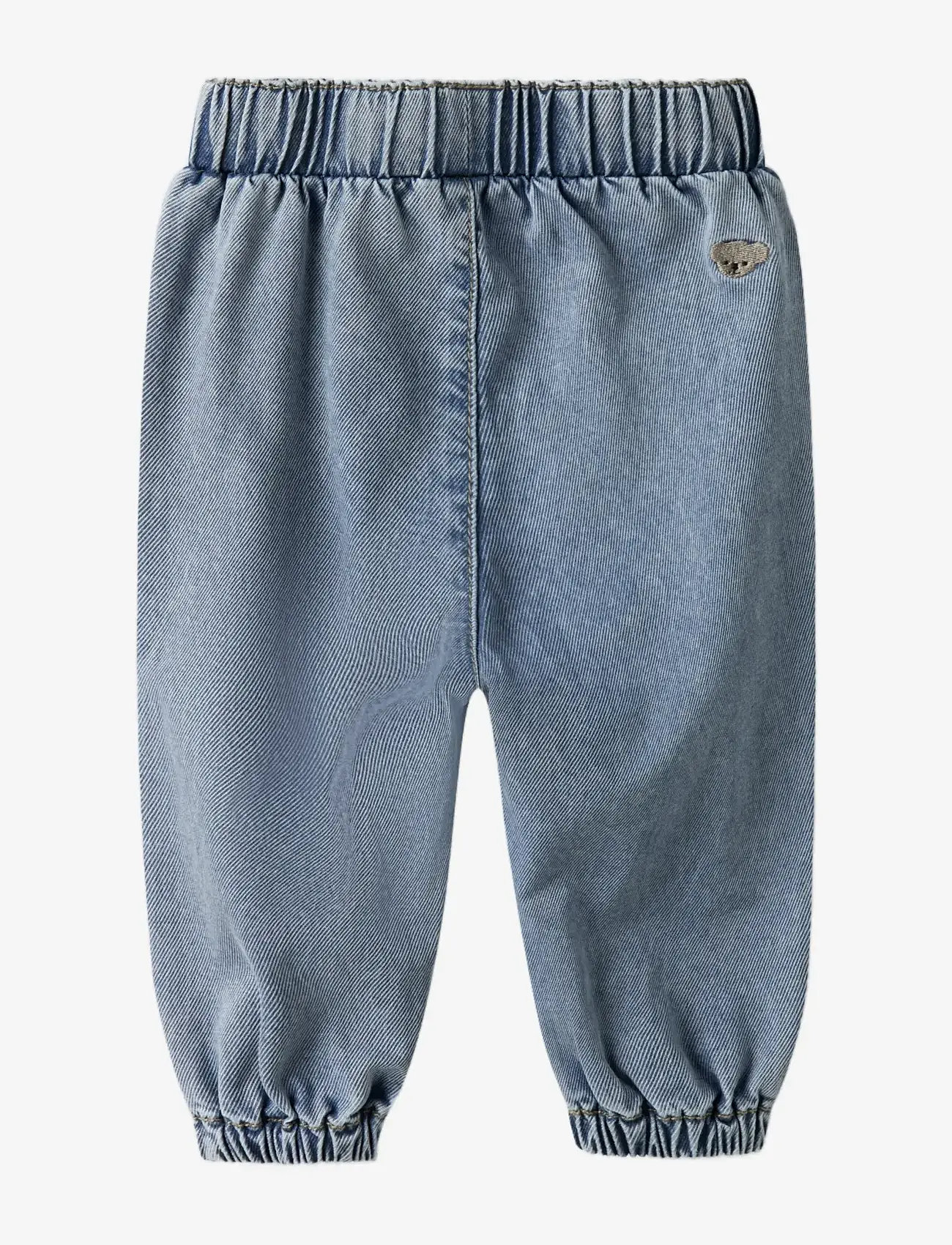 name it - NBMBEN BAGGY R EMB JEANS 4816-YB B - alt laienevad teksad - medium blue denim - 2