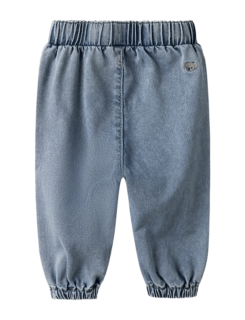 name it - NBMBEN BAGGY R EMB JEANS 4816-YB B - alt laienevad teksad - medium blue denim - 2