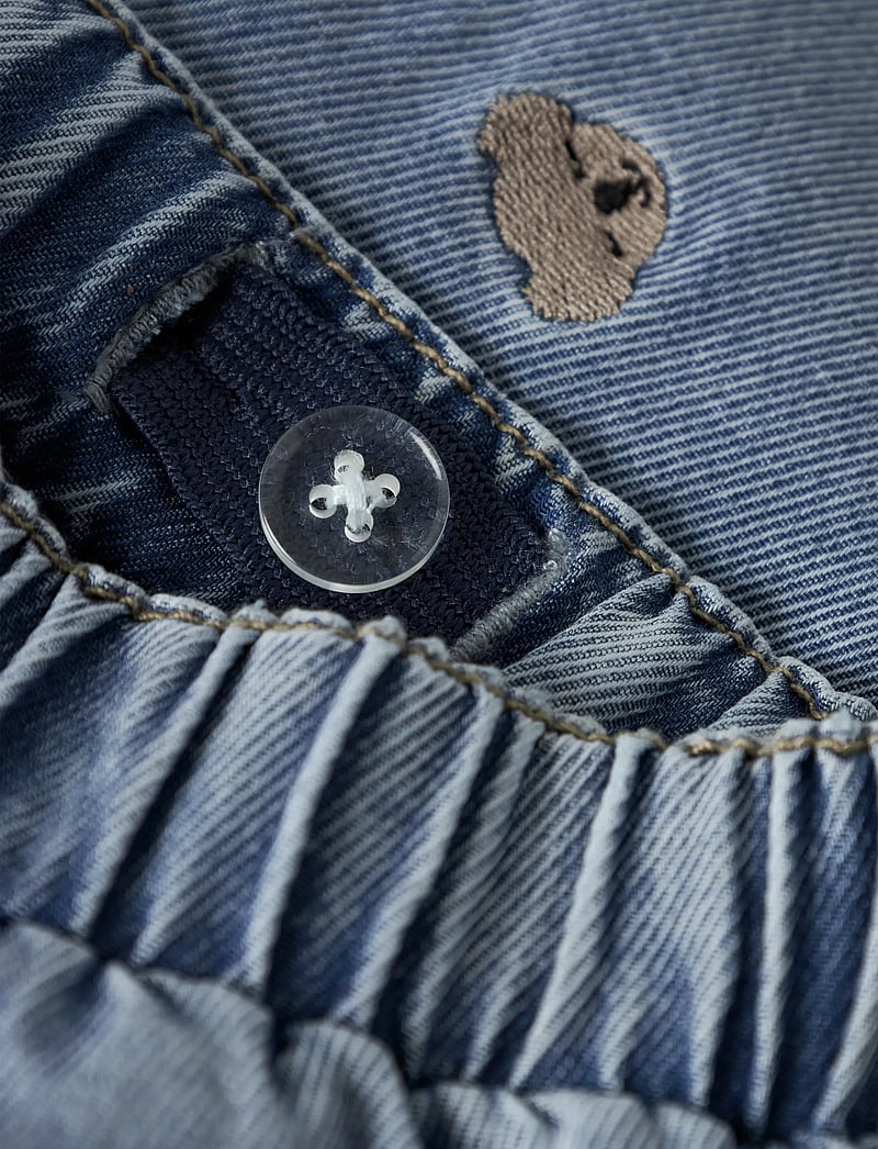 name it - NBMBEN BAGGY R EMB JEANS 4816-YB B - alt laienevad teksad - medium blue denim - 3