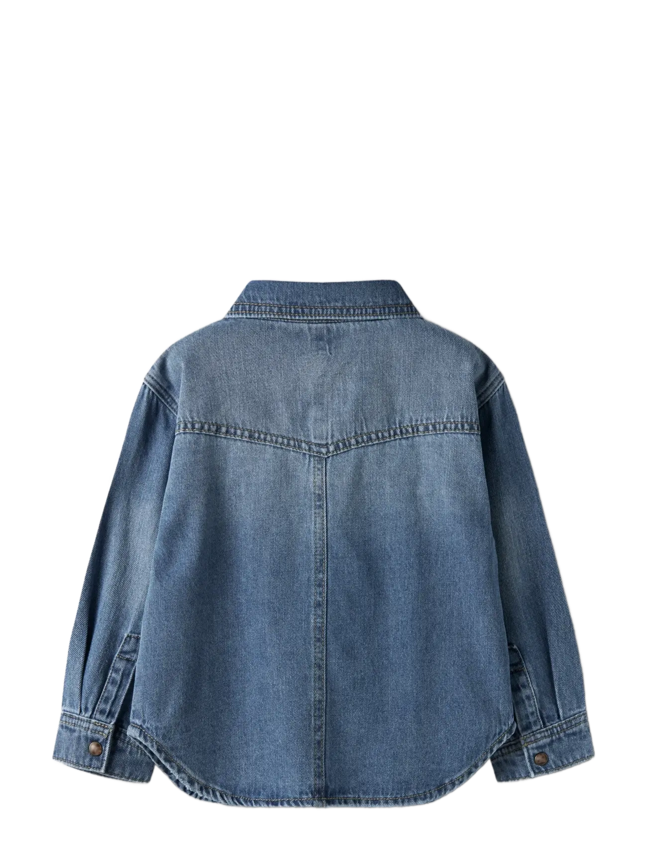 name it - NMMBLUE OZ DNM LS SHIRT 6677-OZ B - long-sleeved shirts - medium blue denim - 2