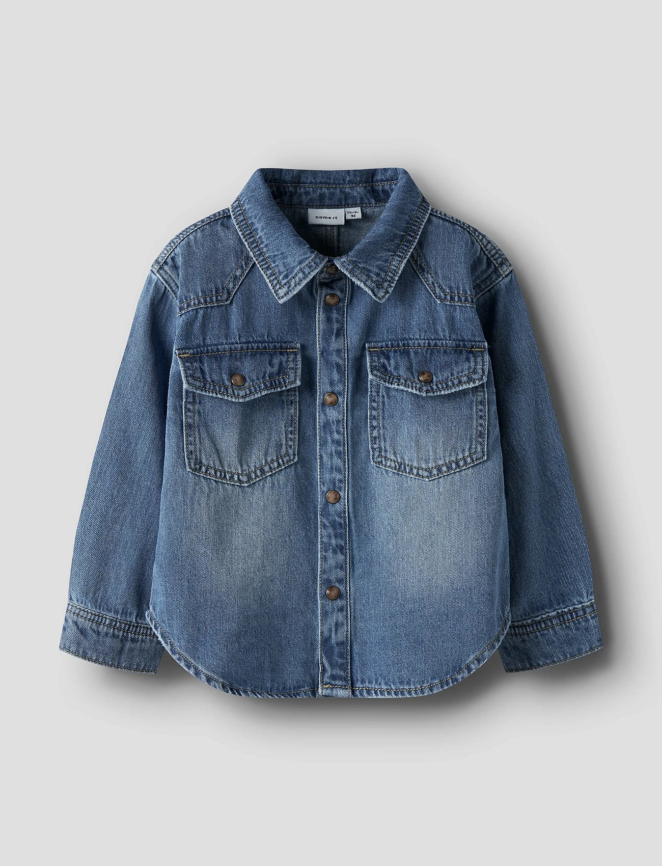 NMMBLUE OZ DNM LS SHIRT 6677-OZ B - MEDIUM BLUE DENIM