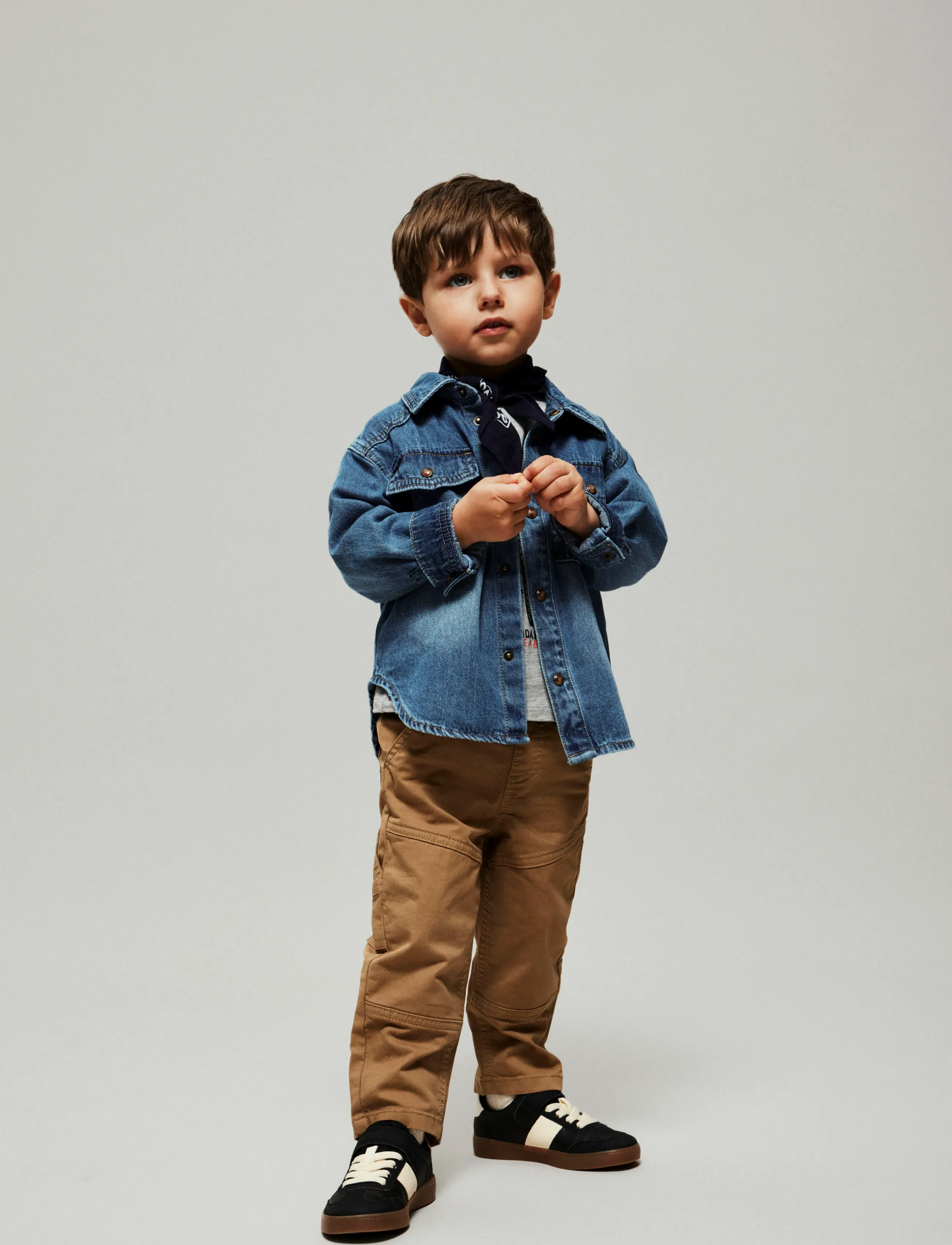 name it - NMMBLUE OZ DNM LS SHIRT 6677-OZ B - long-sleeved shirts - medium blue denim - 4