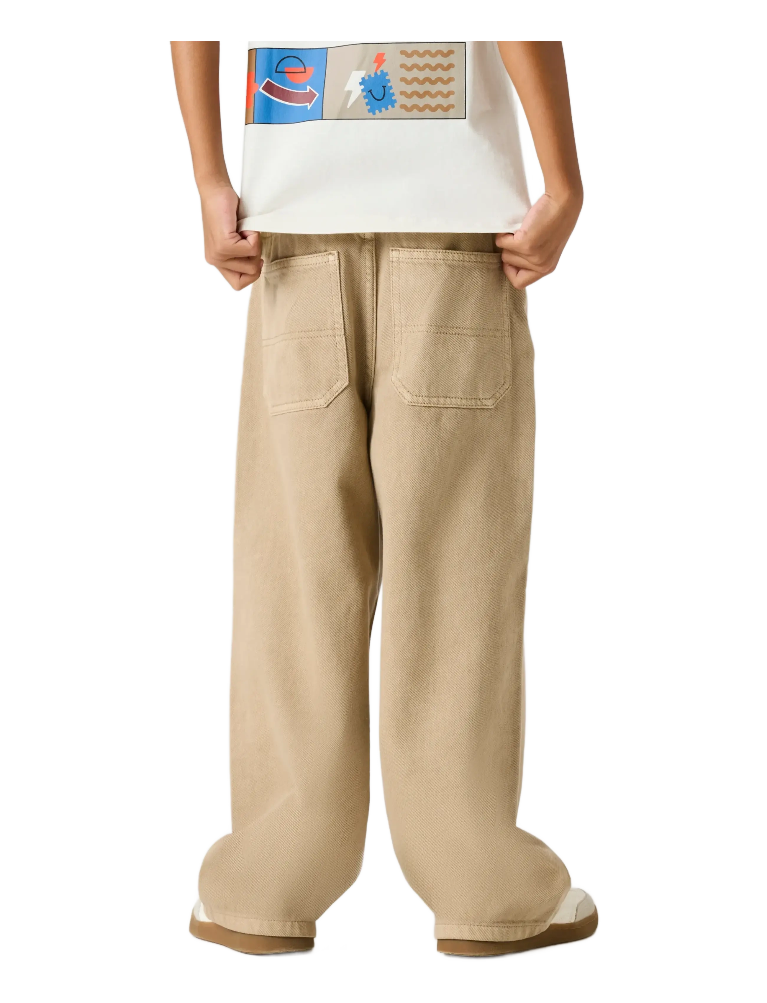 name it - NKMBEN X-SKATER TWI PANT 3990-TW B - chinchilla - 3