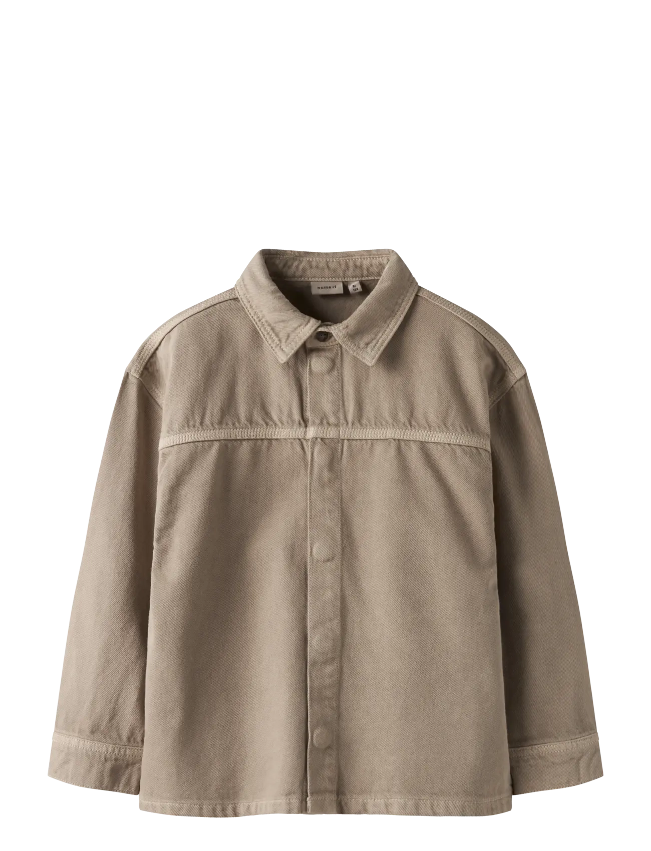 name it NKMBOBBY OZ TWI LS SHIRT 3990-TW B - Name it - CHINCHILLA / beige