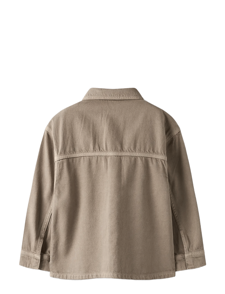 name it - NKMBOBBY OZ TWI LS SHIRT 3990-TW B - langärmlige hemden - chinchilla - 2