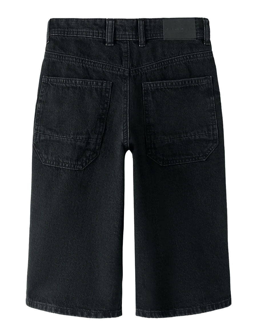 name it - NKMBEN X-SKATER DNM JORTS 7850-RM LNOOS - jeansshorts - black - 1