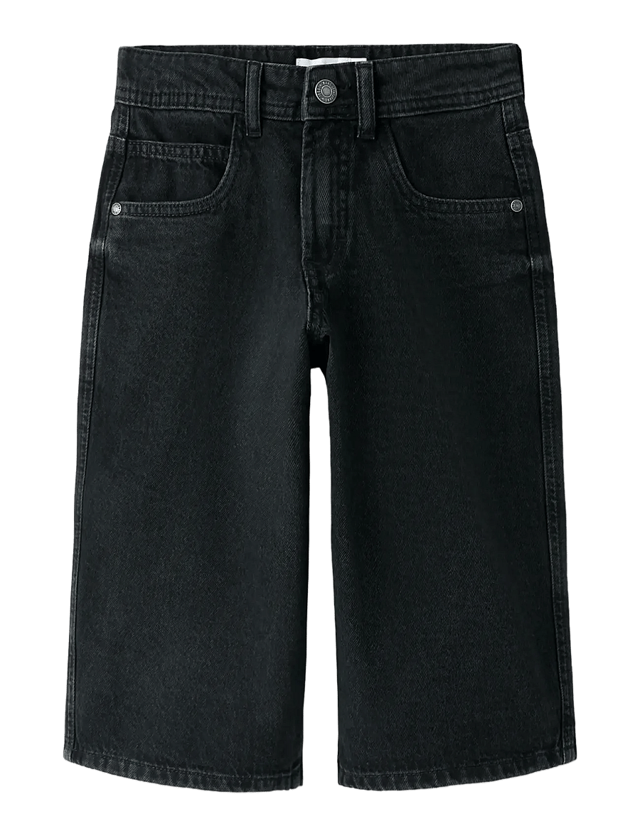 name it - NKMBEN X-SKATER DNM JORTS 7850-RM LNOOS - jeansshorts - black - 2