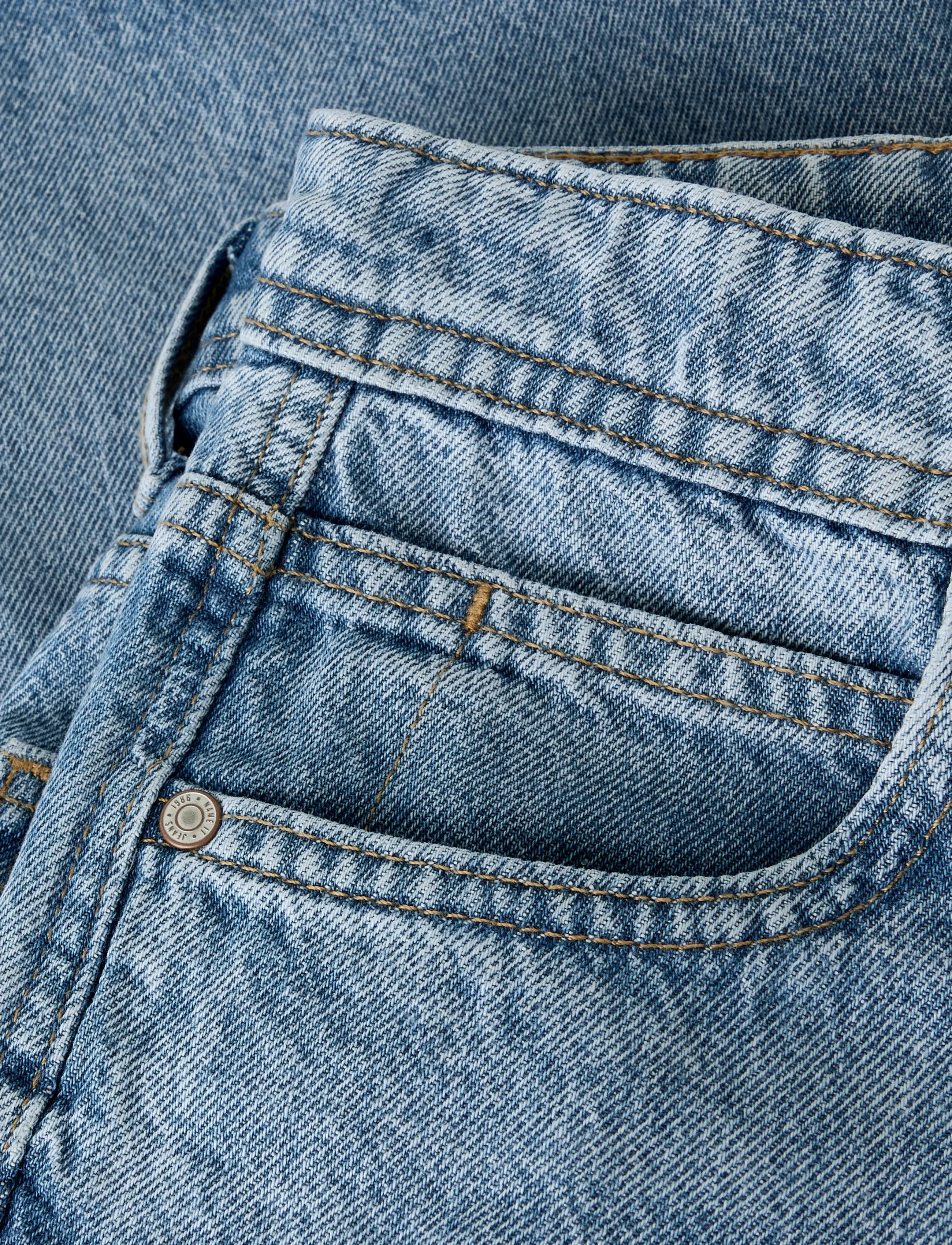 name it - NKMBEN X-SKATER DNM JORTS 7850-RM LNOOS - short en jeans - light blue denim - 4