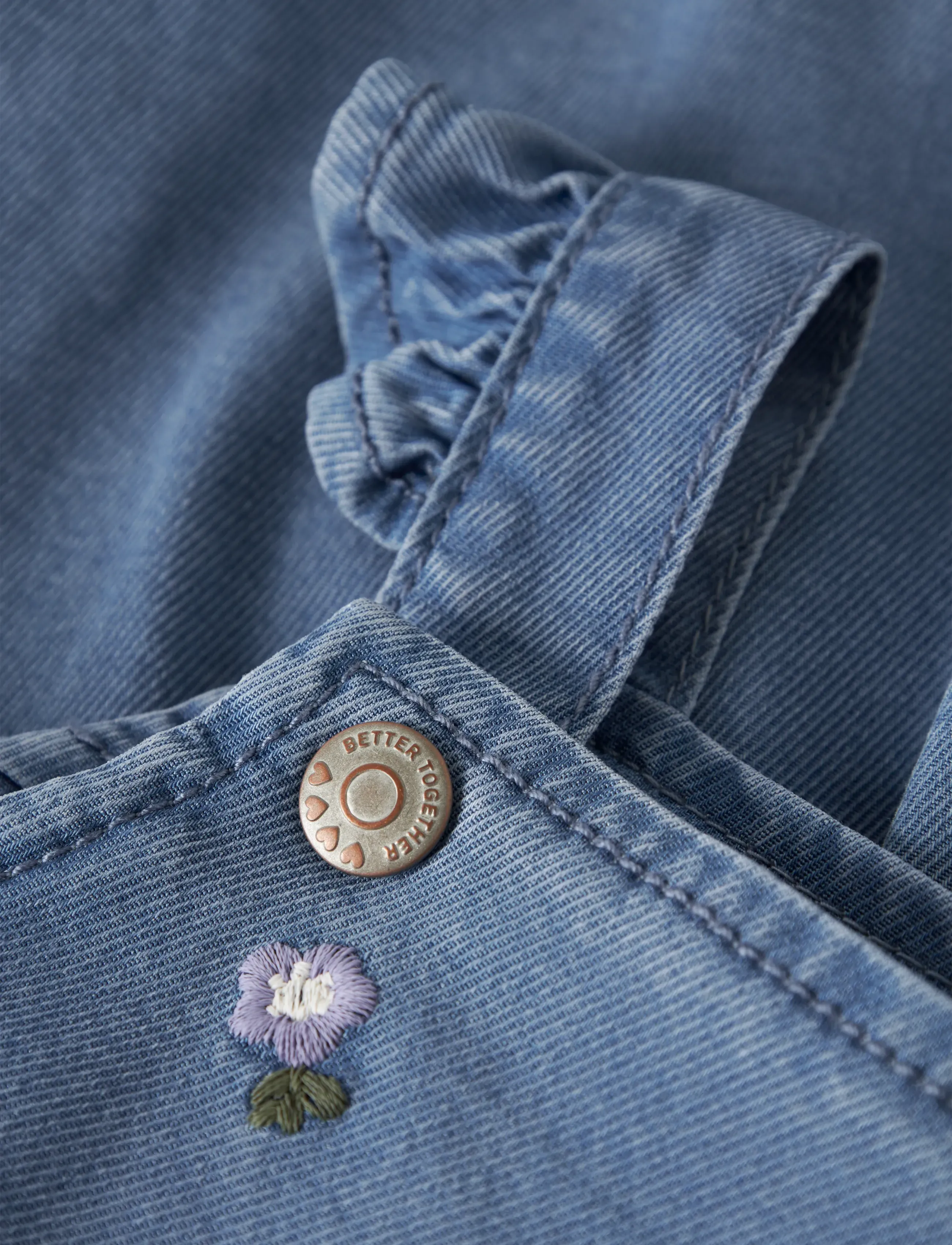 name it - NBFSAGE DNM SPENCER 3606-YB - kūdikių suknelės be rankovių - denim blue - 2