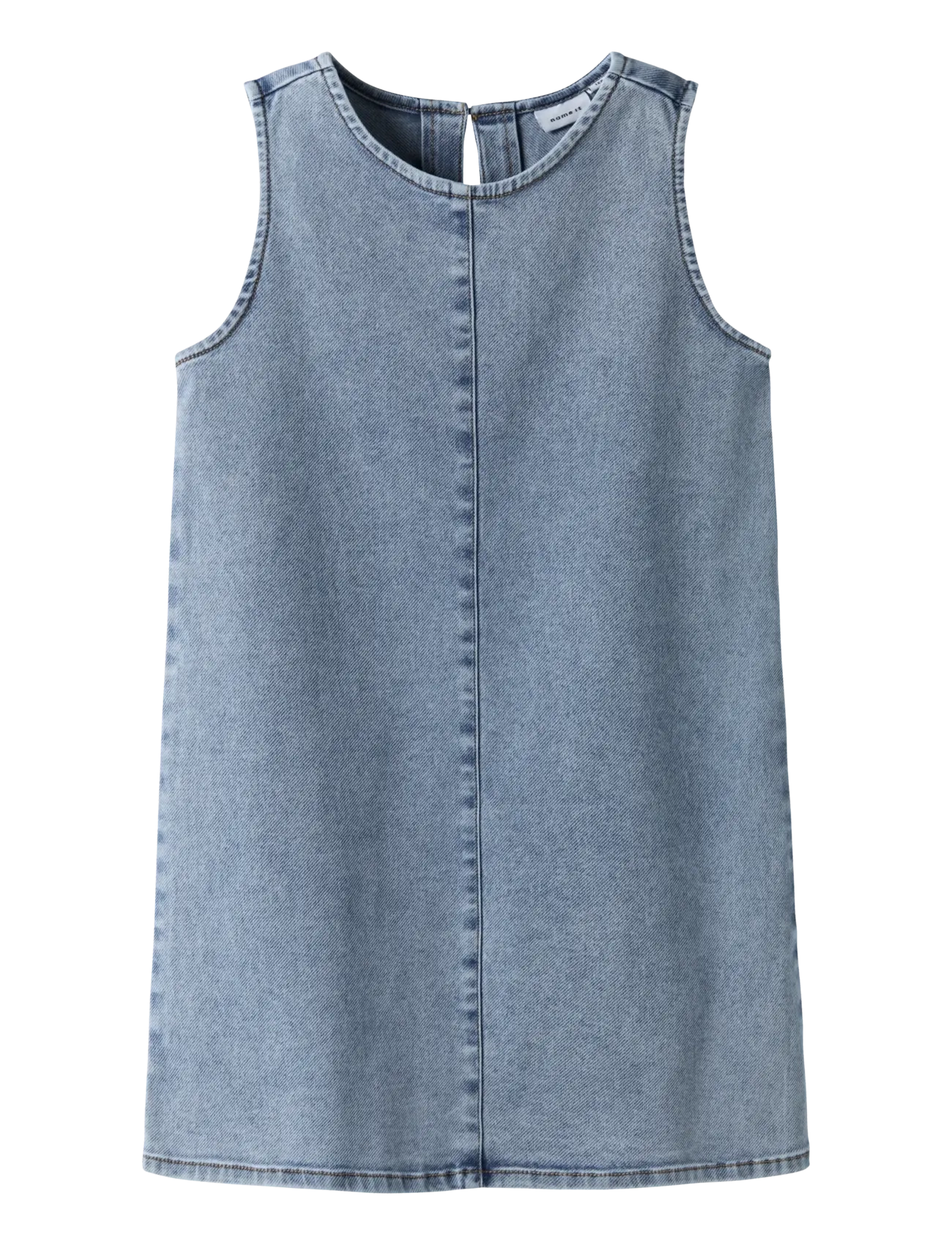 name it NKFAMELIA SL DNM DRESS 2188-GY T - 4 for 3 - MEDIUM BLUE DENIM / blue