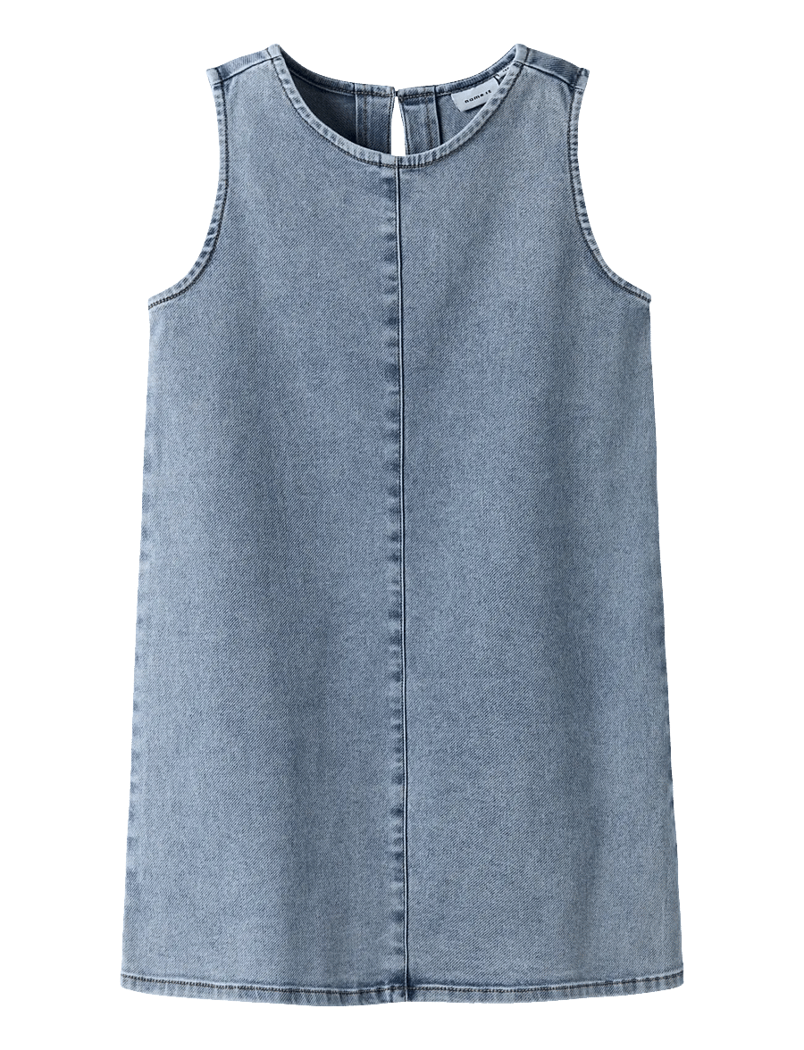 name it - NKFAMELIA SL DNM DRESS 2188-GY T - Ärmellose freizeitkleider - medium blue denim - 1
