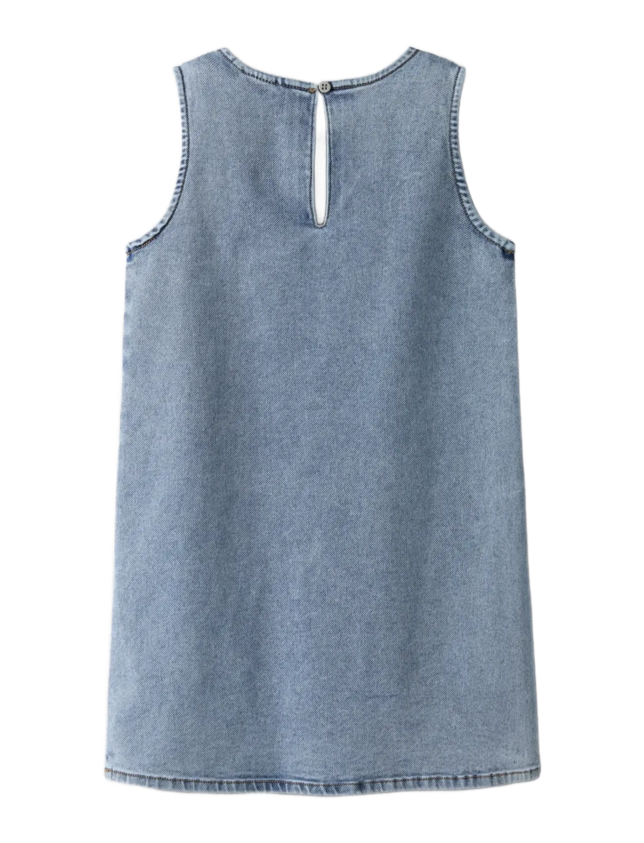 name it - NKFAMELIA SL DNM DRESS 2188-GY T - Ærmeløse hverdagskjoler - medium blue denim - 2