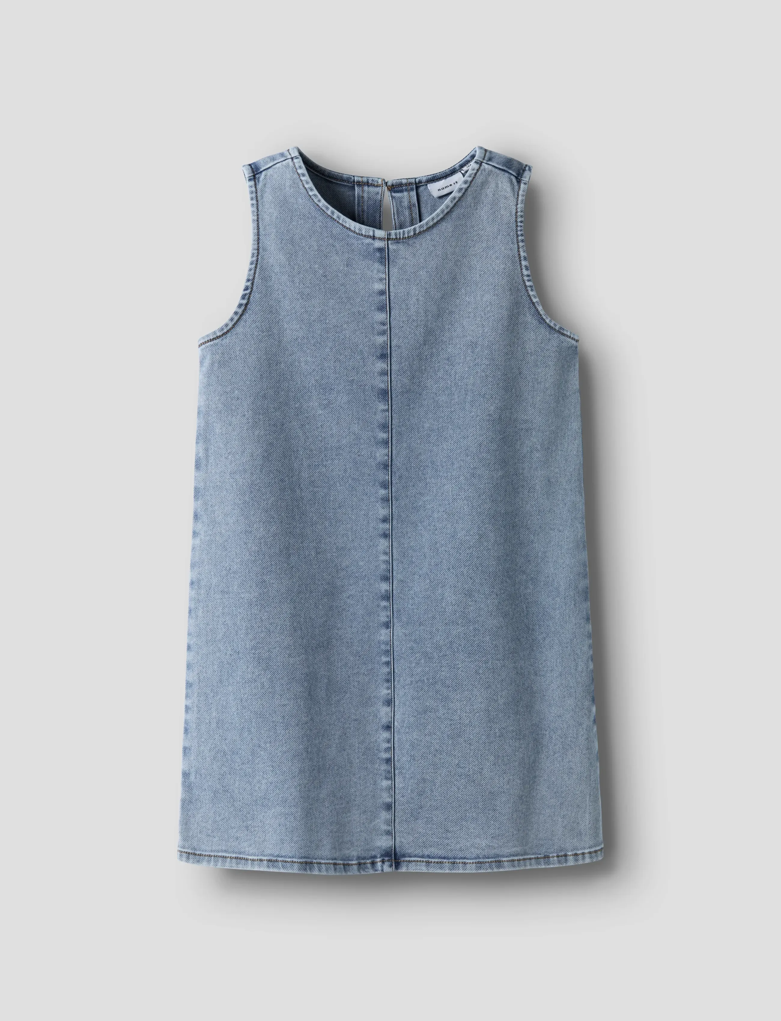 name it NKFAMELIA SL DNM DRESS 2188-GY T - Klänningar & Kjolar - MEDIUM BLUE DENIM / blue