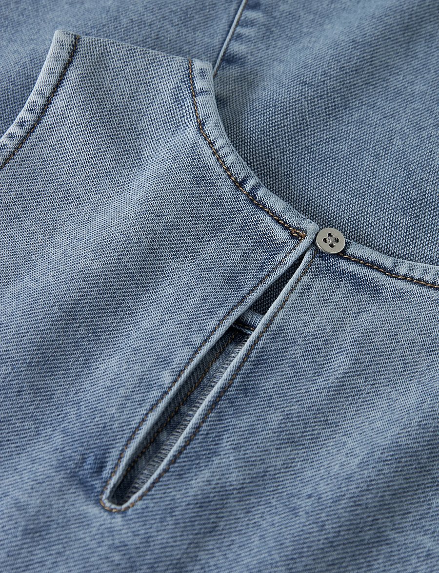 name it - NKFAMELIA SL DNM DRESS 2188-GY T - Ärmellose freizeitkleider - medium blue denim - 3