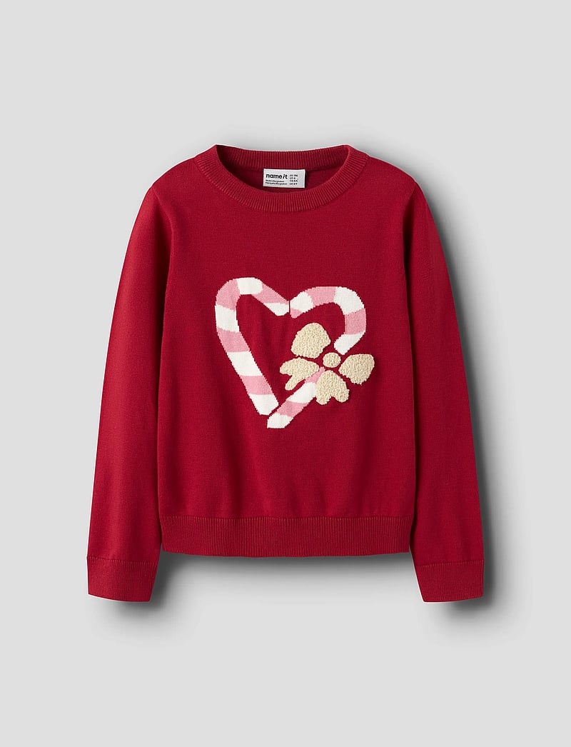name it - NMFREAMO LS KNIT - pullover - jester red - 0