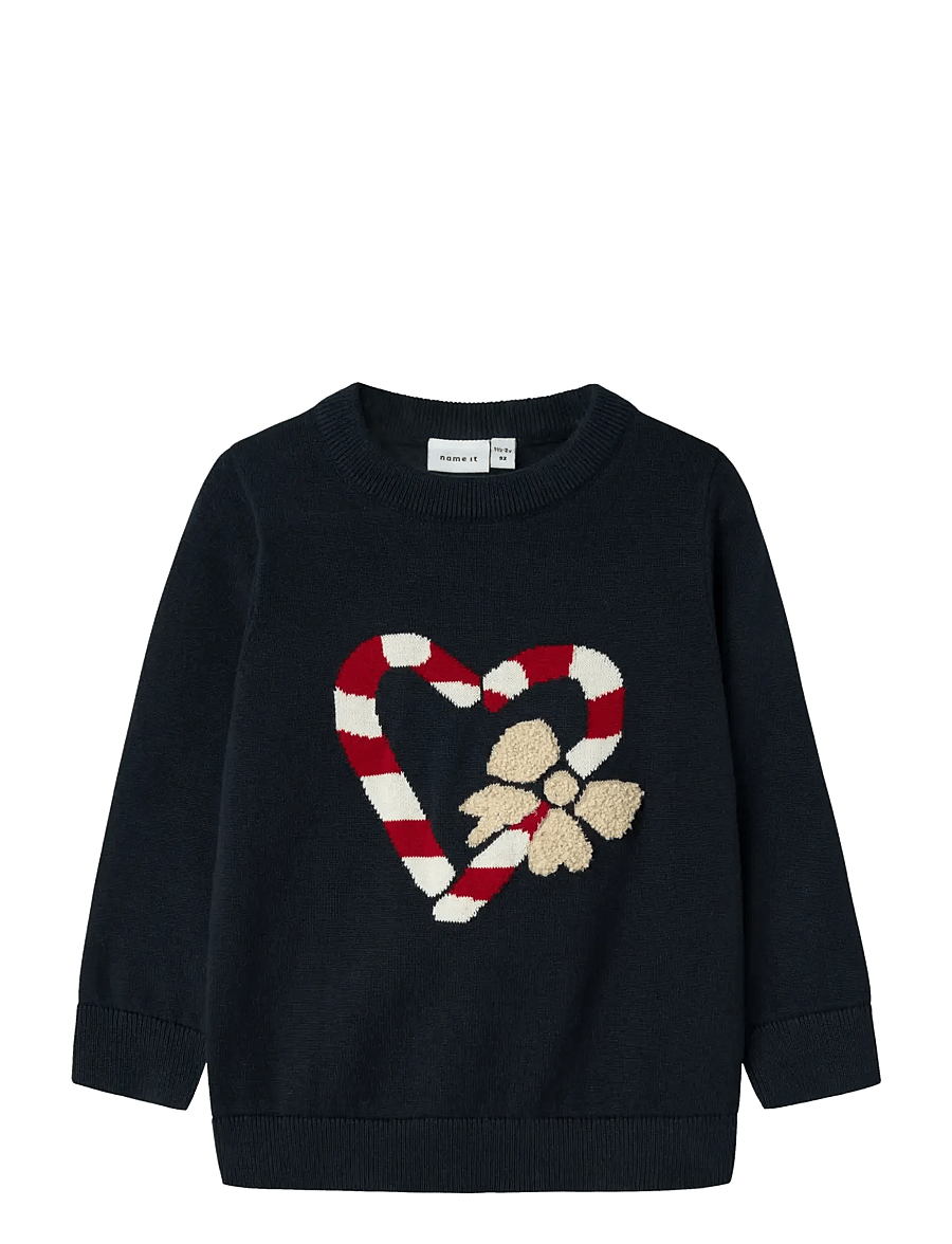 name it - NMFREAMO LS KNIT - stickade tröjor - navy blazer - 1