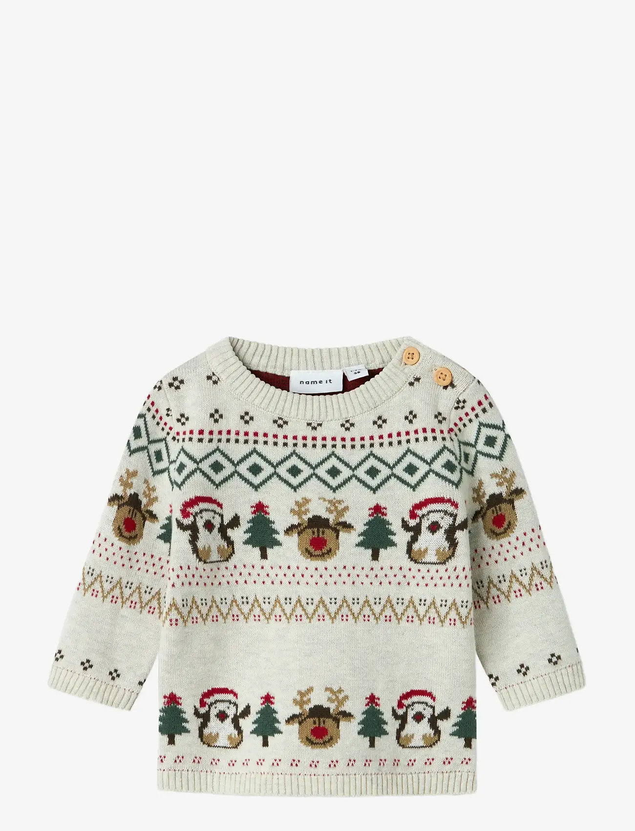 name it - NBNRALKO LS KNIT - džemprid - peyote melange - 0