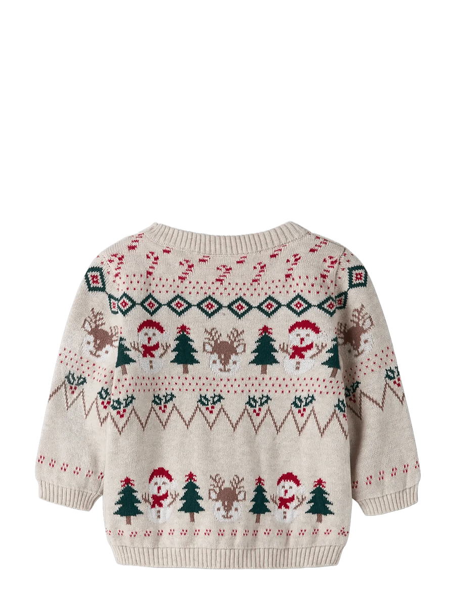 name it - NBNRALKO LS KNIT - pullover - peyote melange - 1