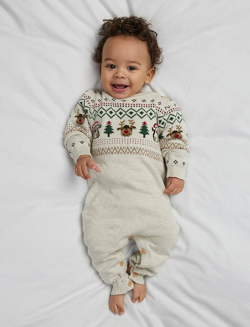 name it - NBNRALKO LS KNIT SUIT - À manches longues - peyote melange - 0