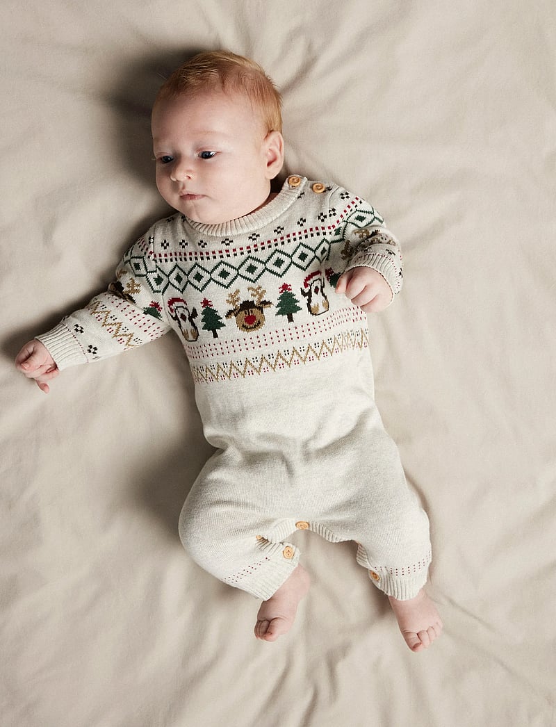 name it - NBNRALKO LS KNIT SUIT - À manches longues - peyote melange - 3