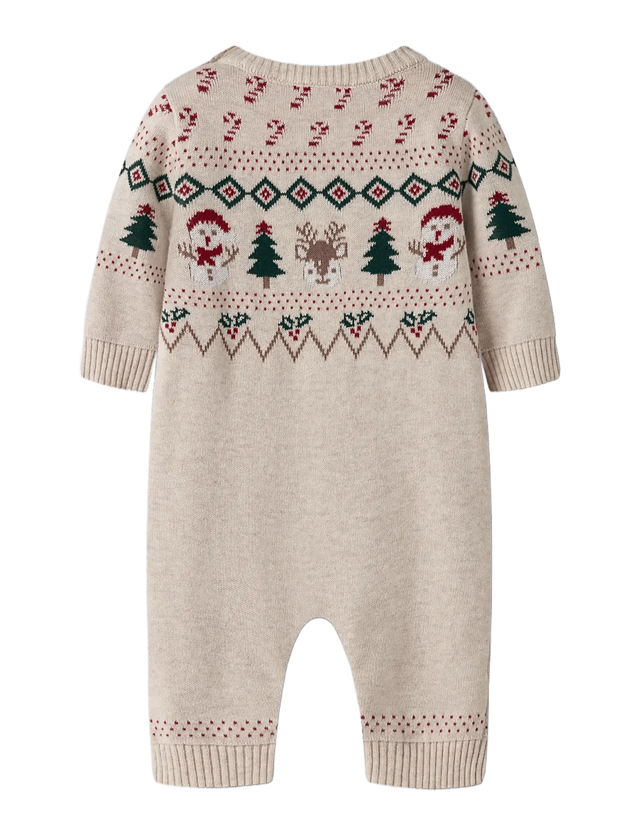 name it - NBNRALKO LS KNIT SUIT - pikkade varrukatega - peyote melange - 1
