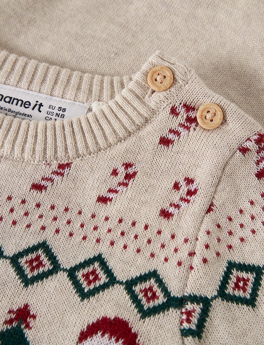 name it - NBNRALKO LS KNIT SUIT - pikkade varrukatega - peyote melange - 2