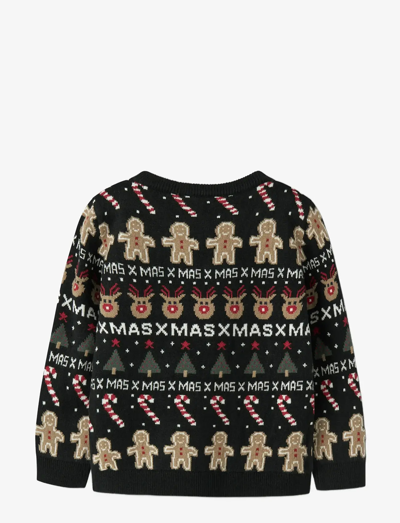 name it - NMMRASKO LS KNIT BOX - neulepuserot - black - 1