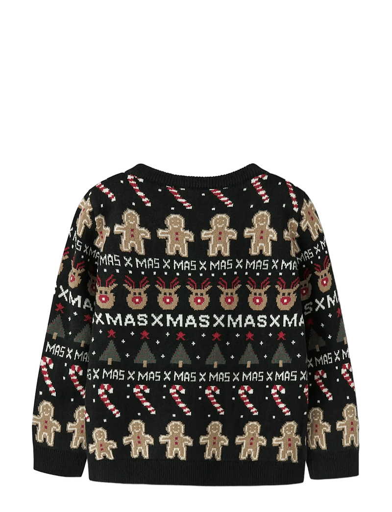 name it - NMMRASKO LS KNIT BOX - pulls - black - 2
