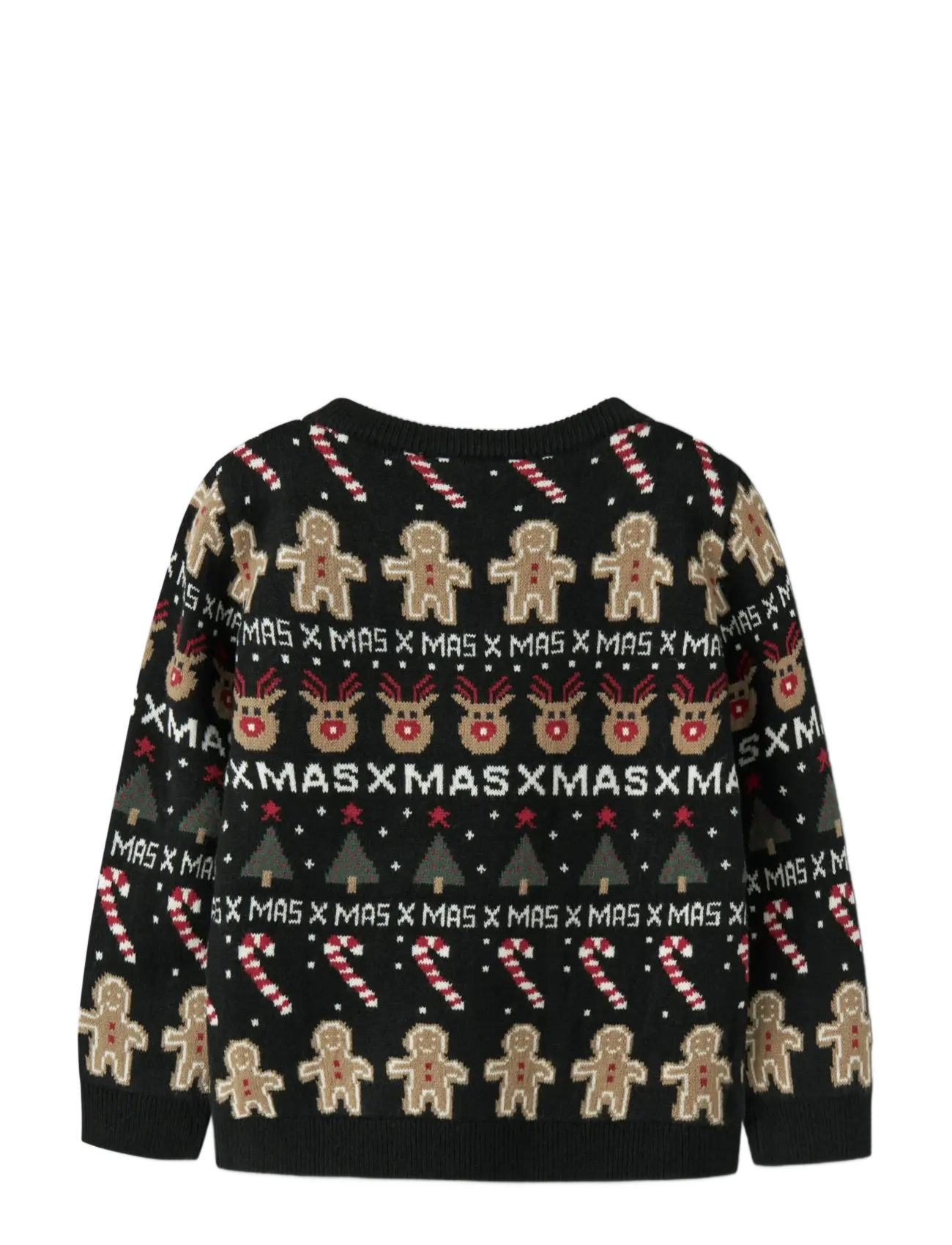 name it - NMMRASKO LS KNIT BOX - pullover - black - 2