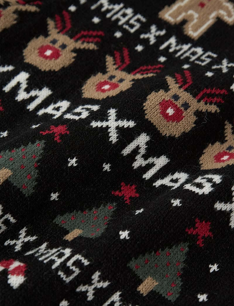 name it - NMMRASKO LS KNIT BOX - pulls - black - 3