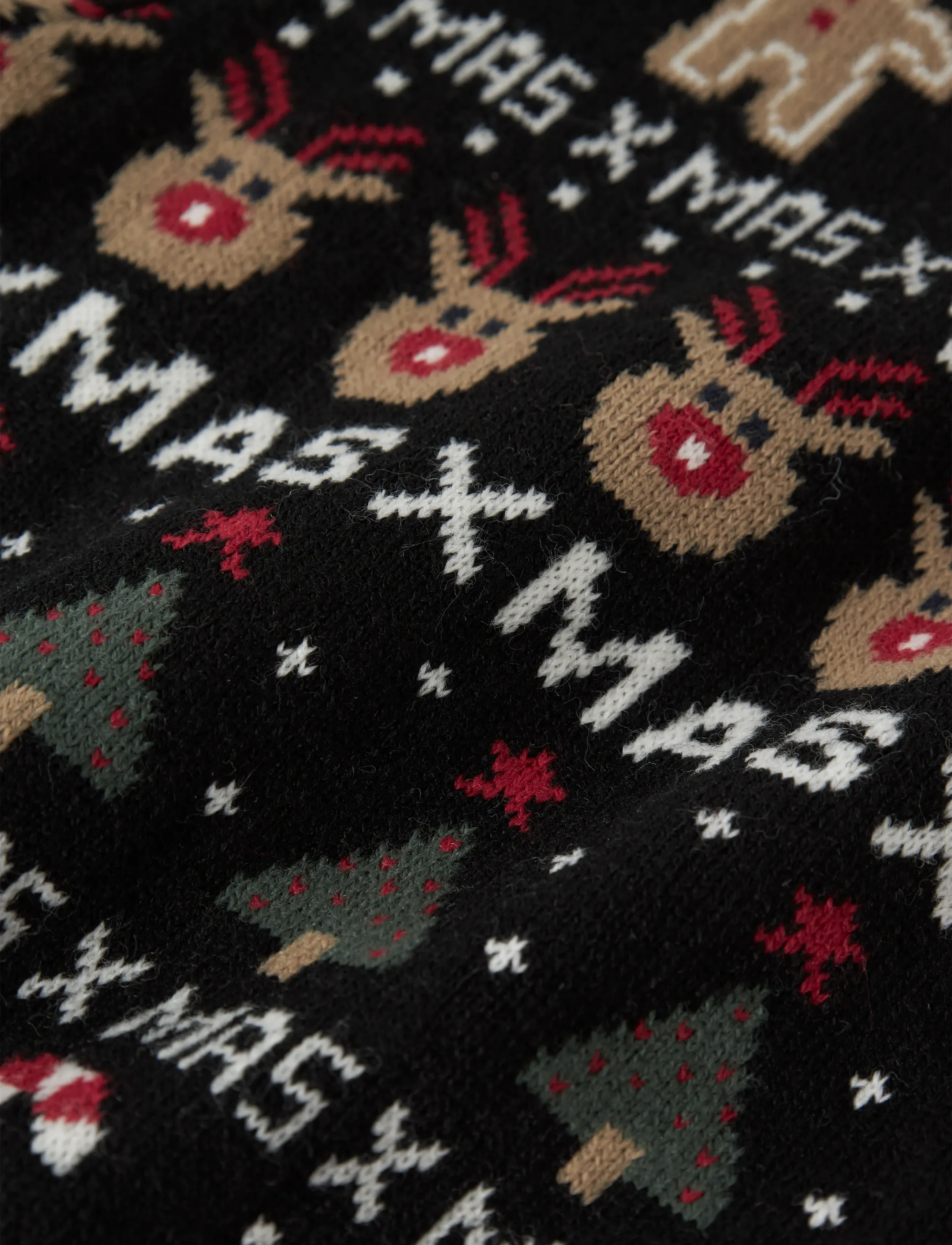 name it - NMMRASKO LS KNIT BOX - pullover - black - 3