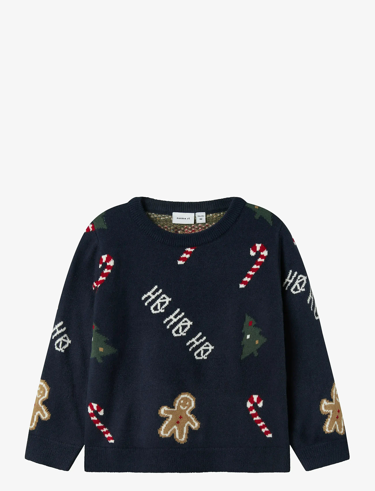 name it - NMMRASKO LS KNIT BOX - trøjer - navy blazer - 0