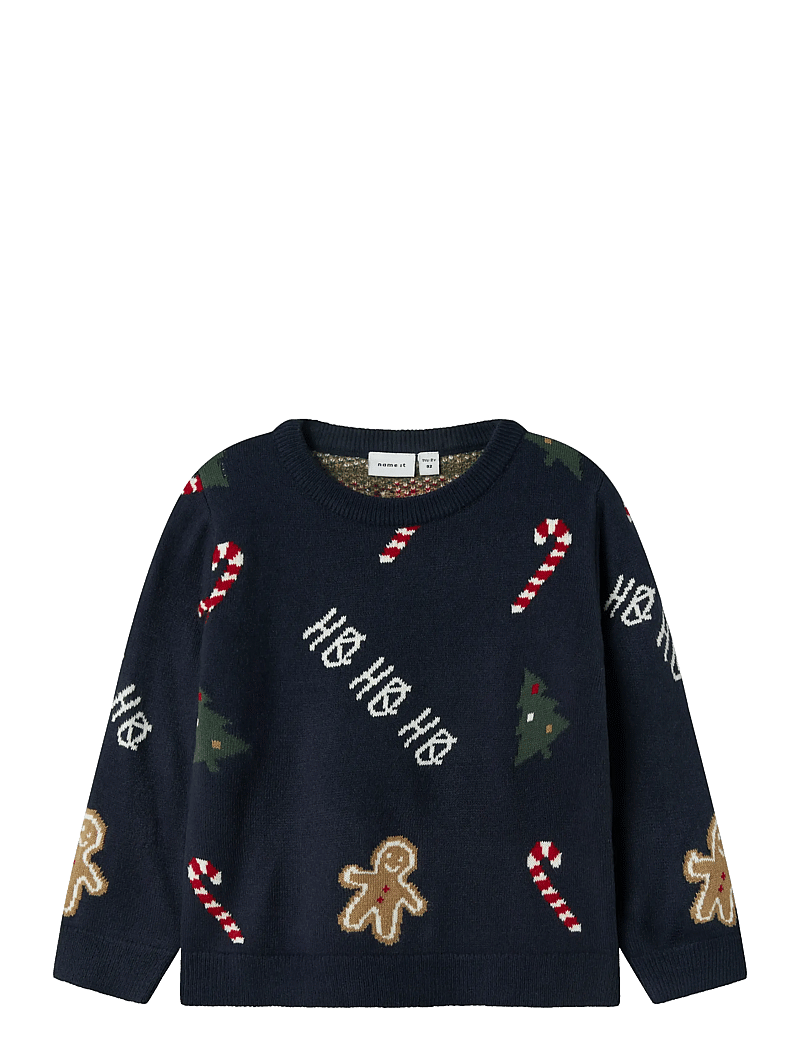 name it - NMMRASKO LS KNIT BOX - pullover - navy blazer - 0