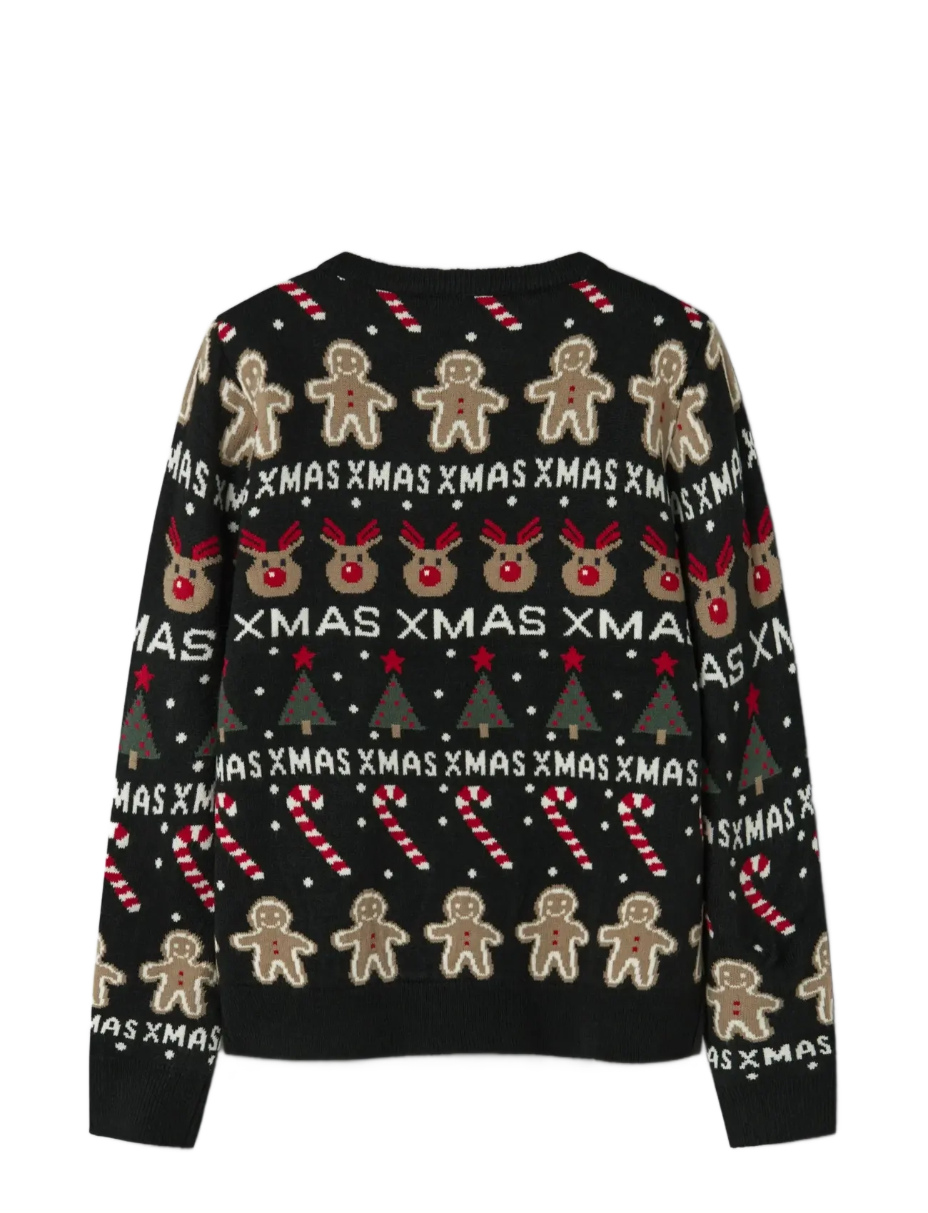 name it - NKNRASKO LS KNIT BOX - trøjer - black - 2