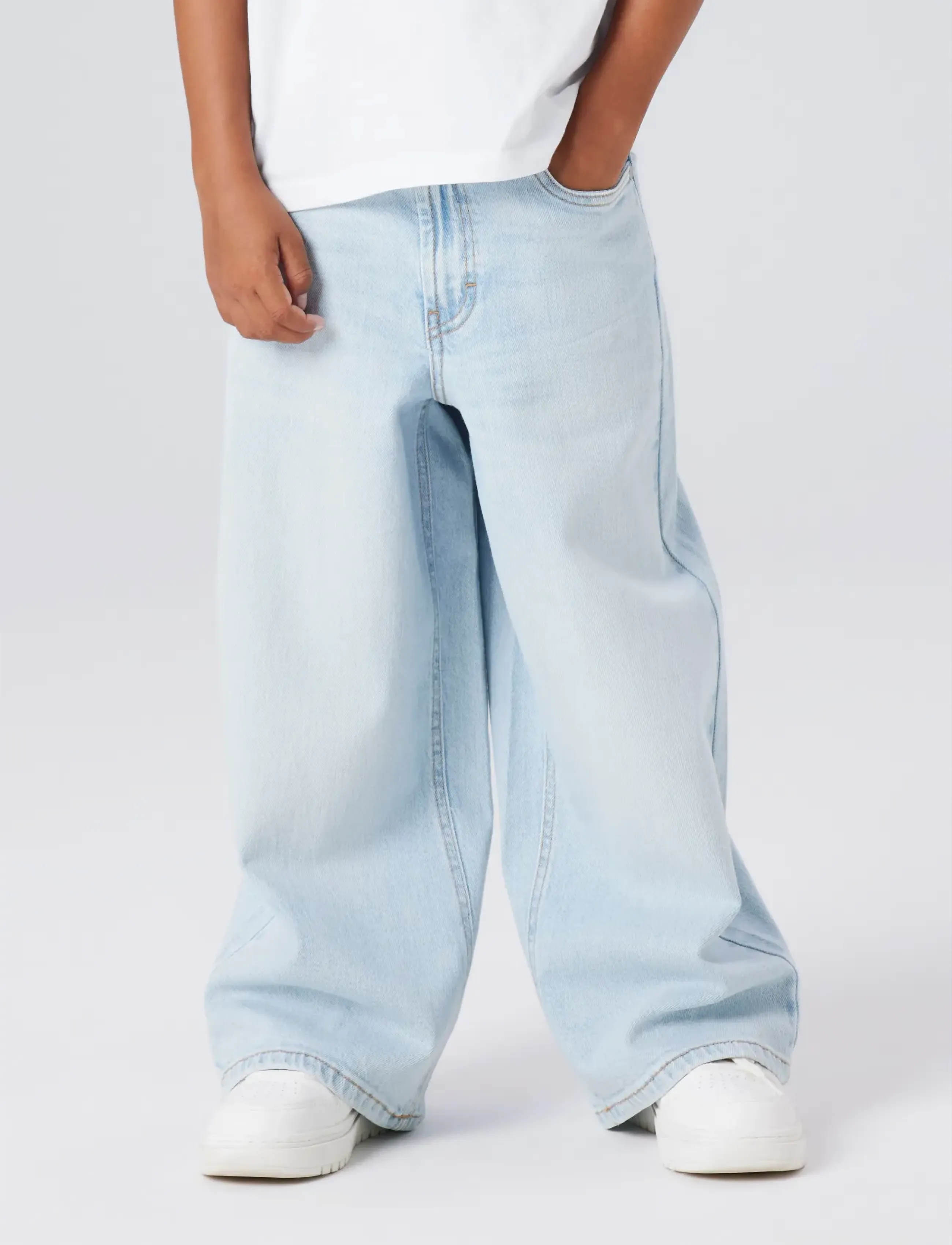 name it Nkmben X-Skater Jeans 8150-Bc Noos, Børn, Højtaljede Skater Jeans, Blå, Str: 128