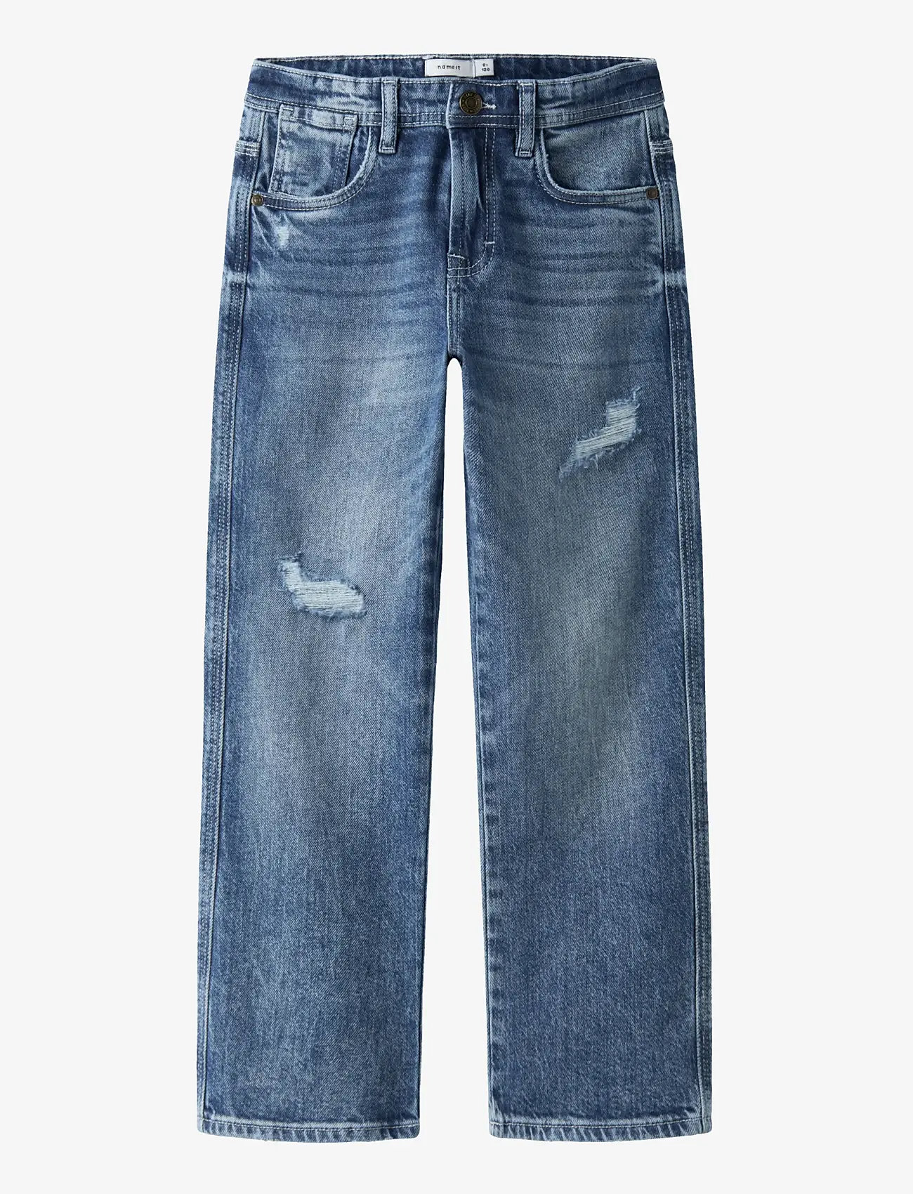 name it - NKMRYAN STRAIGHT JEANS 8050-AZ NOOS - loose jeans - medium blue denim - 1