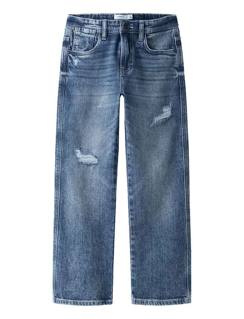 name it - NKMRYAN STRAIGHT JEANS 8050-AZ NOOS - alt laienevad teksad - medium blue denim - 1