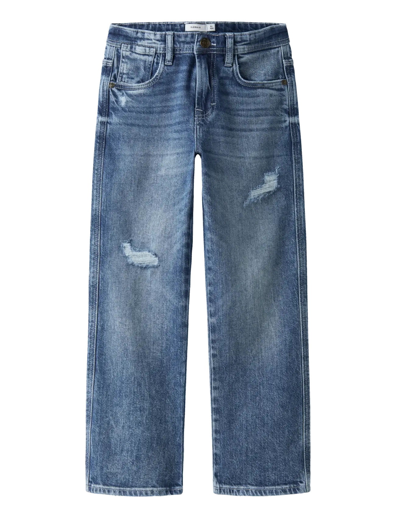 name it NKMRYAN STRAIGHT JEANS 8050-AZ NOOS - Teksad - MEDIUM BLUE DENIM / blue