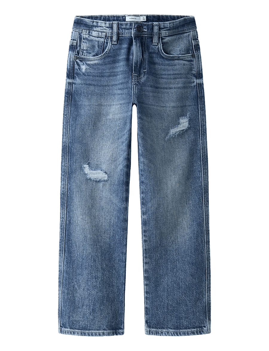 name it - NKMRYAN STRAIGHT JEANS 8050-AZ NOOS - loose jeans - medium blue denim - 1