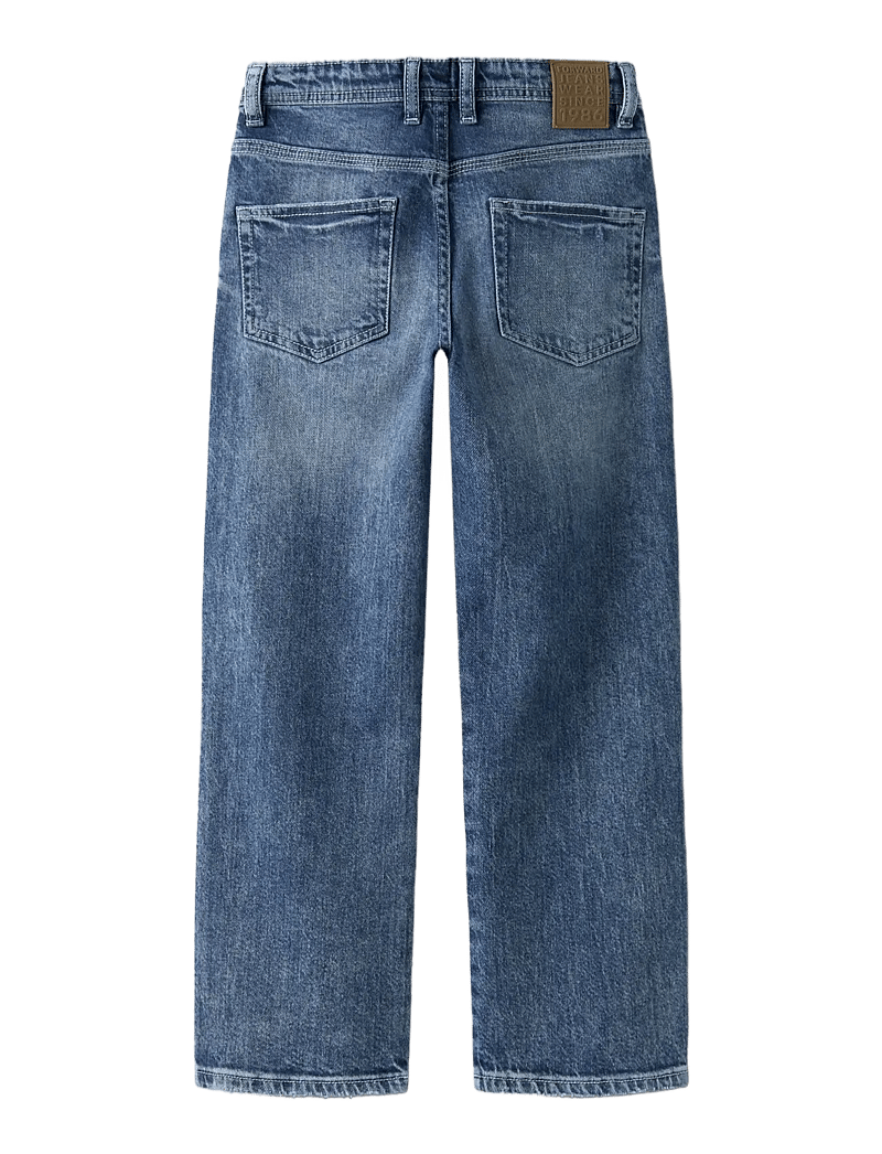 name it - NKMRYAN STRAIGHT JEANS 8050-AZ NOOS - alt laienevad teksad - medium blue denim - 2