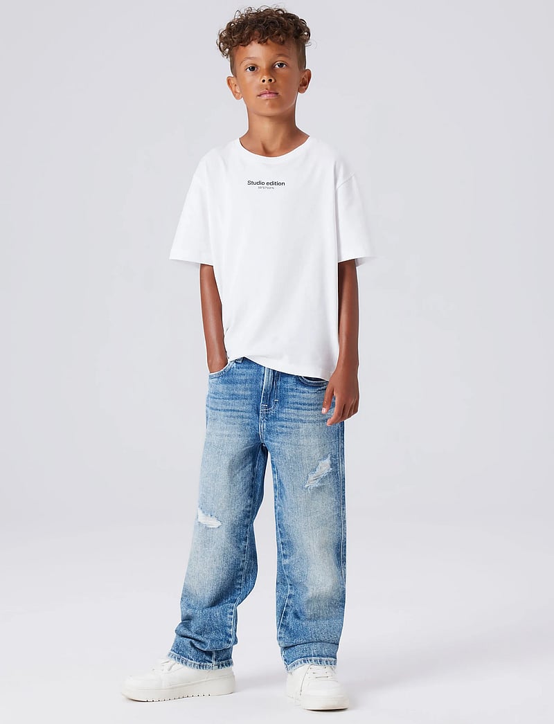 name it - NKMRYAN STRAIGHT JEANS 8050-AZ NOOS - alt laienevad teksad - medium blue denim - 0