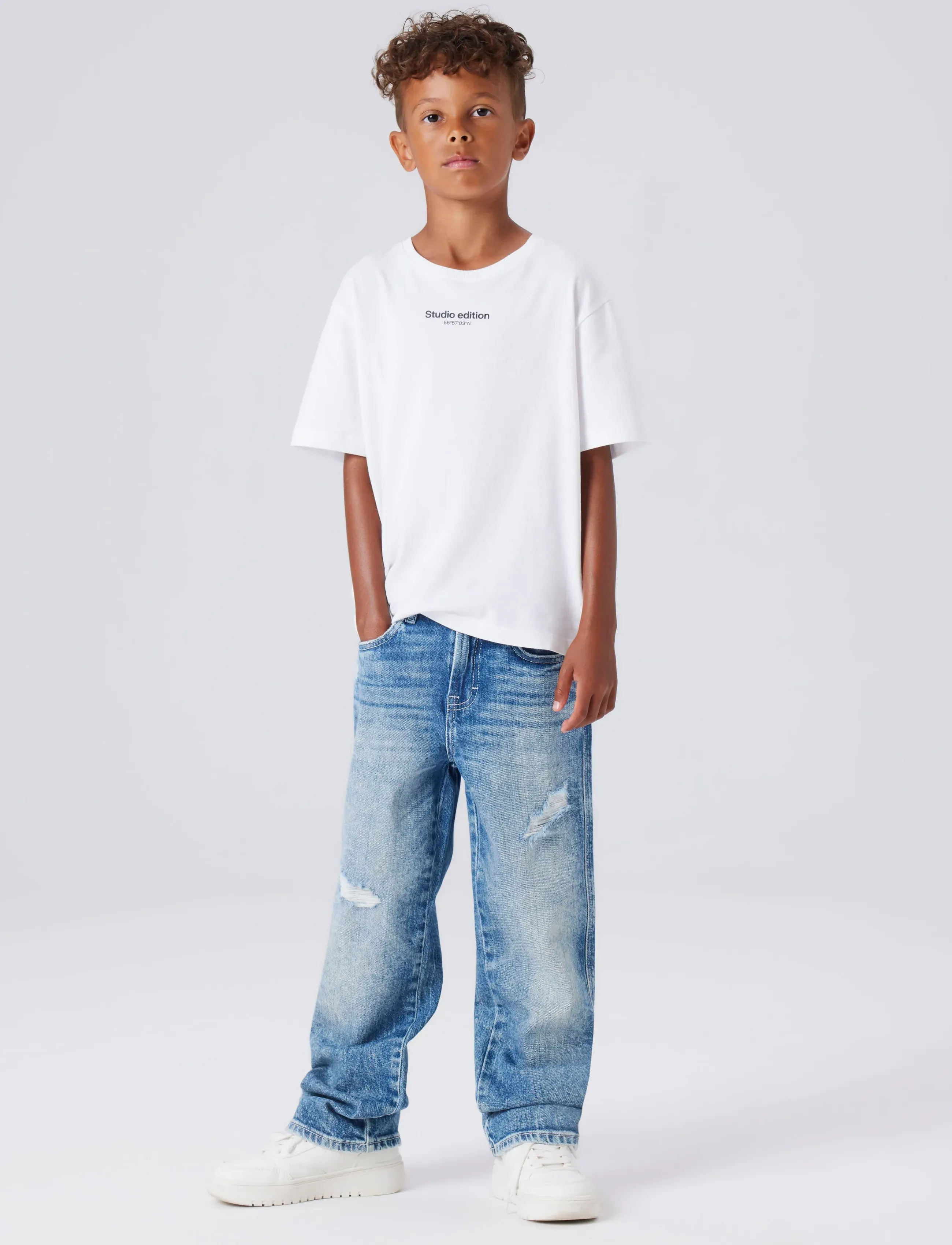 name it NKMRYAN STRAIGHT JEANS 8050-AZ NOOS - Underdele - MEDIUM BLUE DENIM / blue