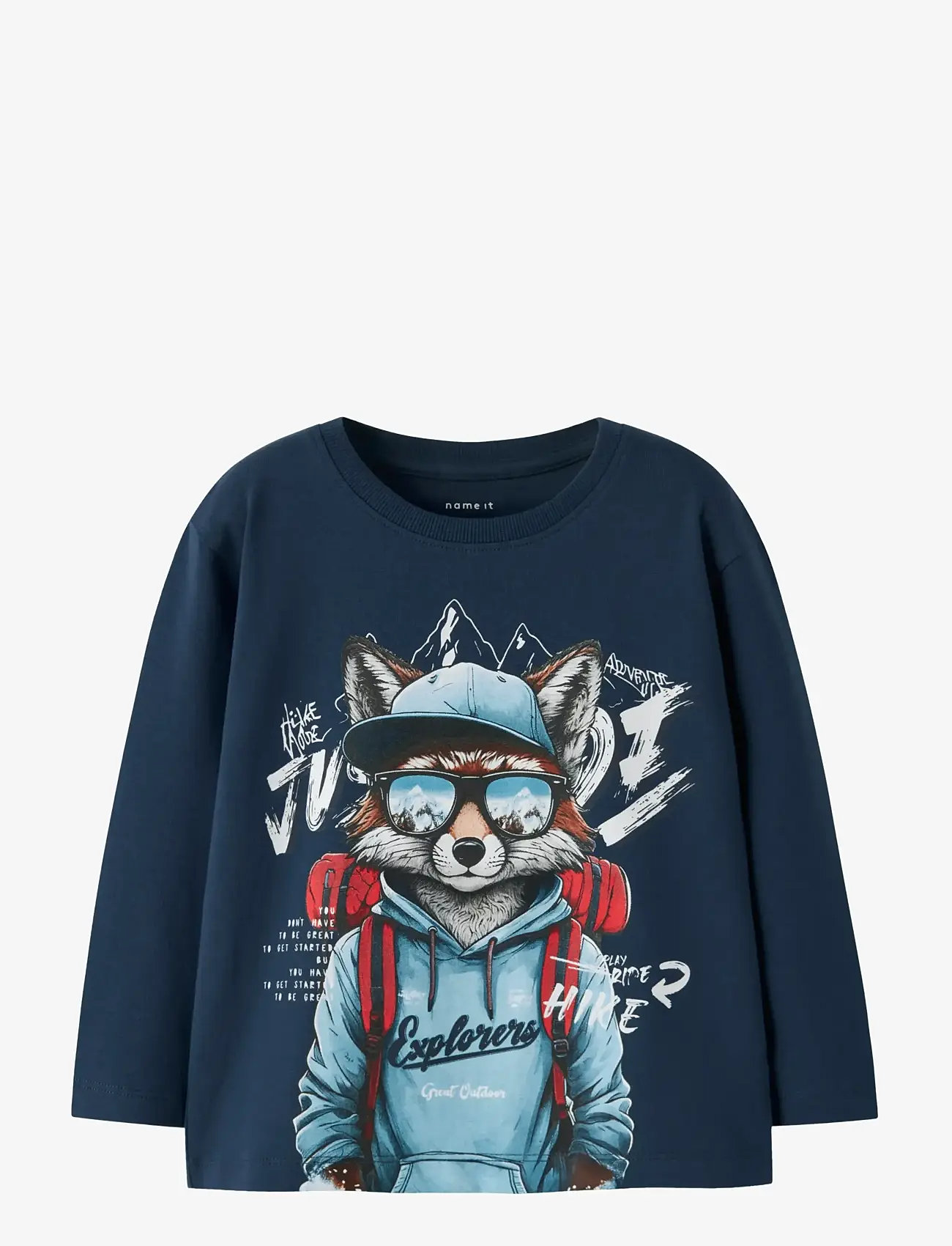 name it - NMMOLLY LS NREG TOP BOX - long-sleeved t-shirts - insignia blue - 1