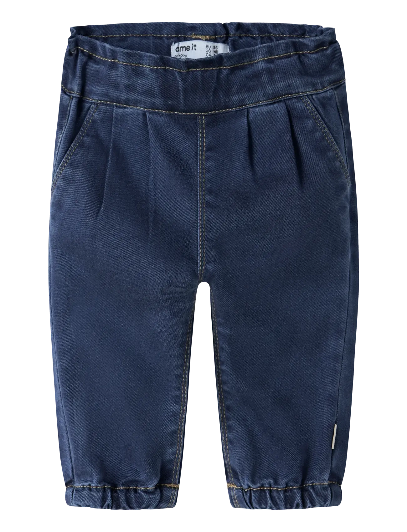 name it Nbfrose Round Jeans 2090-To Noos, Børn, Pull-On Jeans, Navy, Str: 86