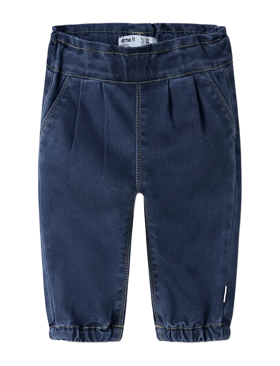 name it - NBFROSE ROUND JEANS 2090-TO NOOS - alt laienevad teksad - dark blue denim - 2