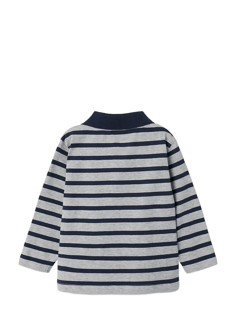 name it - NMMOTIS LS NREG POLO - långärmade pikéer - grey melange - 1