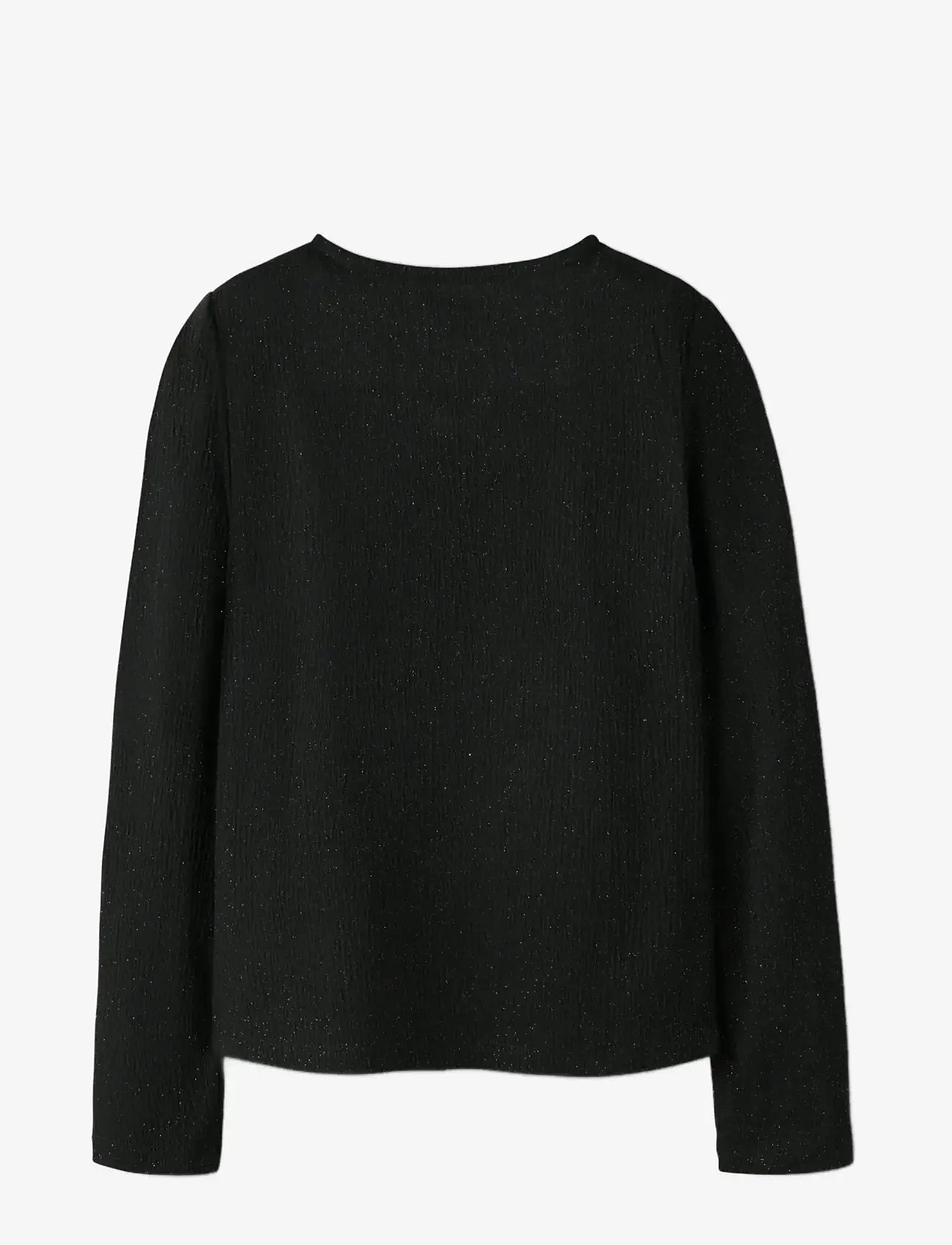 name it - NKFODNY LS SLIM TOP - pitkähihaiset t-paidat - black - 1