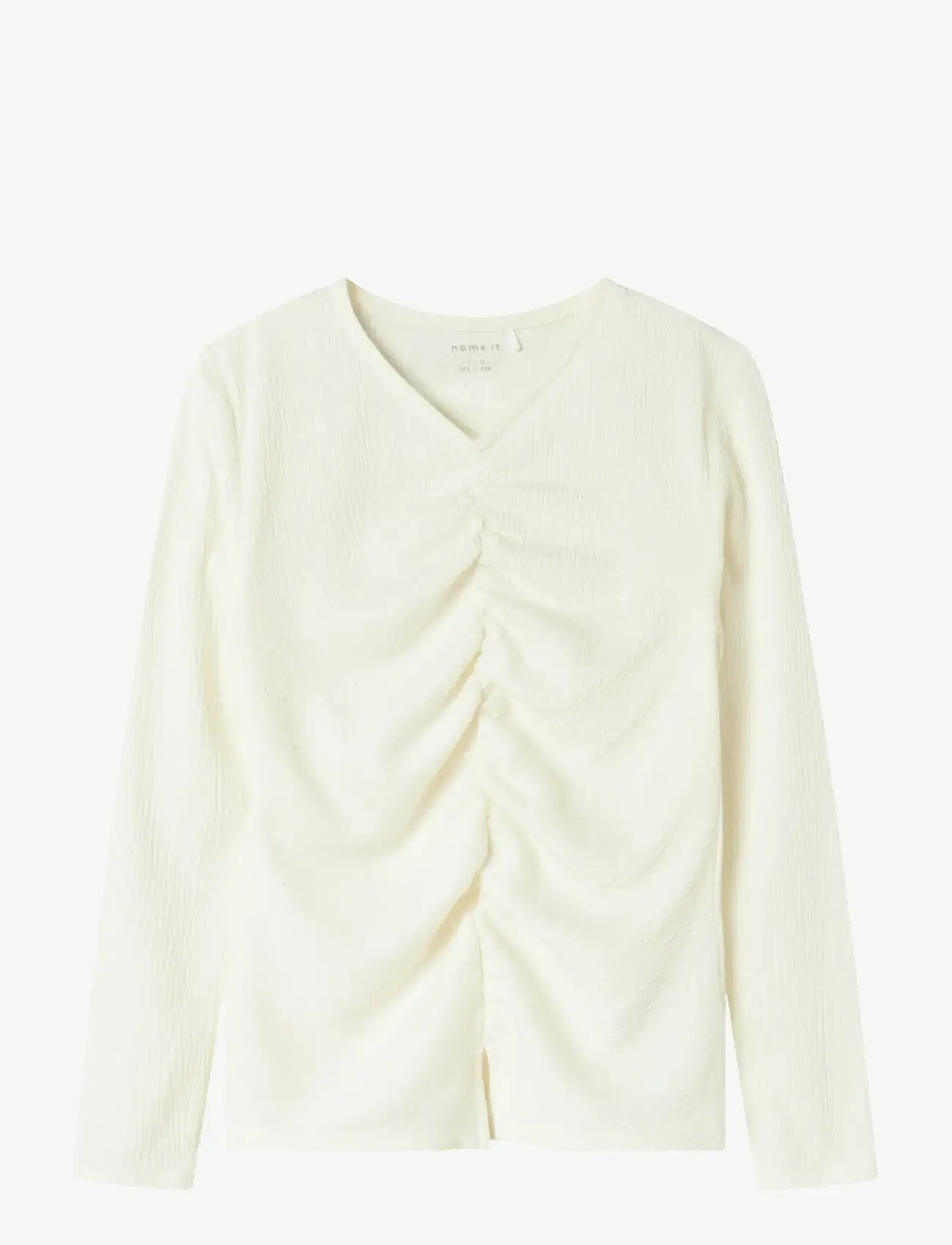 name it - NKFODNY LS SLIM TOP - langærmede t-shirts - cloud dancer - 0